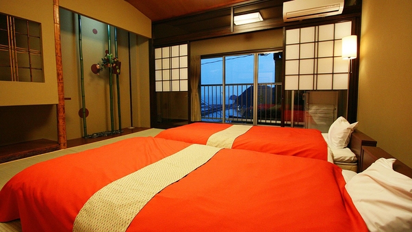 雑賀崎漁港を望む和室 ◆8帖+和室ツインヘ゛ット【禁煙】